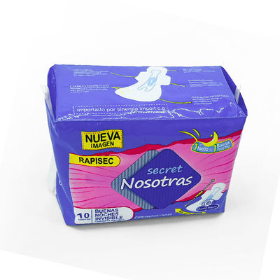 Giá tốt. Kích thước lớn Cotton Cover Sanitary Napkin Overnight Menstrual Female Hygiene dùng một lần Thời kỳ Lady Napkin Sanitary Pad trực tuyến
