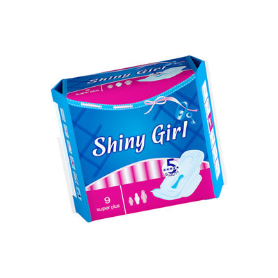 Giá tốt. Sản phẩm vệ sinh nữ Cotton Regular Winged Sanitary Pad Blue Printing Strip Sản phẩm vệ sinh rẻ khăn tắm cho phụ nữ trực tuyến