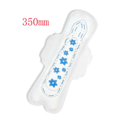 Giá tốt. Sản phẩm bán buôn Super Soft White Blue Chip dùng một lần 350mm Pad vệ sinh cho phụ nữ trực tuyến