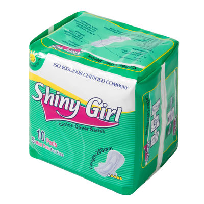 Giá tốt. Oem Pure White Phân hủy sinh học Chống phát ban Mềm mại Thân thiện với môi trường Kinh nguyệt Bông hữu cơ Băng vệ sinh dùng một lần trực tuyến