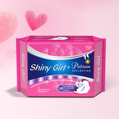 Phụ nữ Sanitary Napkins With Super Absorb Pure Cotton Bề mặt Phụ nữ Sanitary Pad