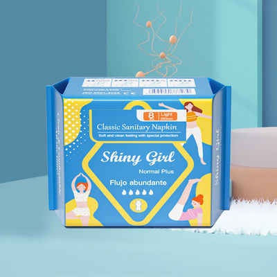 Phụ nữ Thương hiệu sinh sản Anion Napkin Phụ nữ Pads Nhãn hiệu riêng Bụt hữu cơ Pad vệ sinh cho phụ nữ