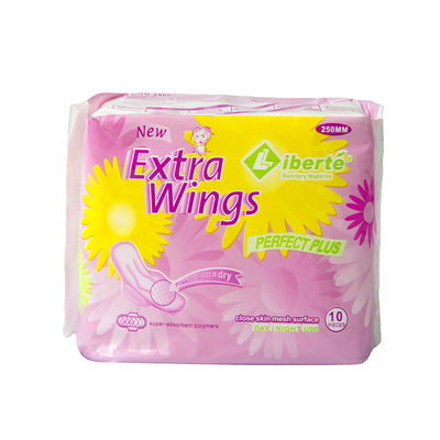 Giá tốt. Congo thêm cánh bán Hot Private Label phụ nữ bông vệ sinh Pad bán buôn phụ nữ vệ sinh Napkin nhà sản xuất ở Trung Quốc trực tuyến