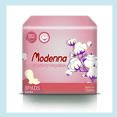 Giá tốt. Oem thoải mái mềm mỏng sử dụng ban đêm phụ nữ vệ sinh đệm bông tự nhiên vệ sinh khăn giấy thở siêu mỏng phụ nữ Pad trực tuyến