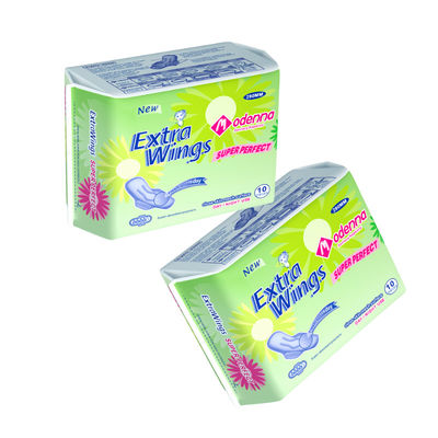 Giá tốt. Phụ nữ bông thở khăn vệ sinh với cánh hấp thụ 30-250ml và cân nặng tùy chỉnh trực tuyến